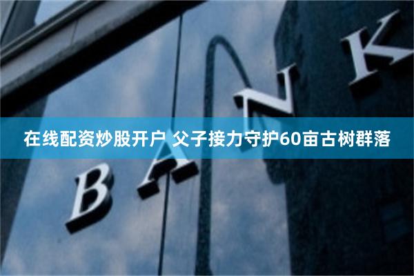 在线配资炒股开户 父子接力守护60亩古树群落